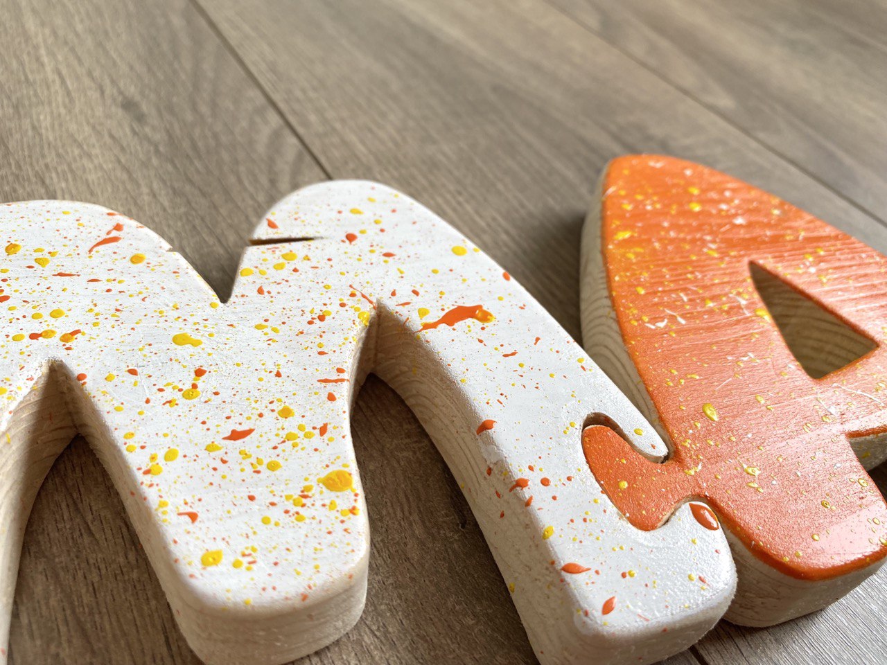 LETTERE INCASTRINE - gioco per bimbi in stile montessori - my heart wood