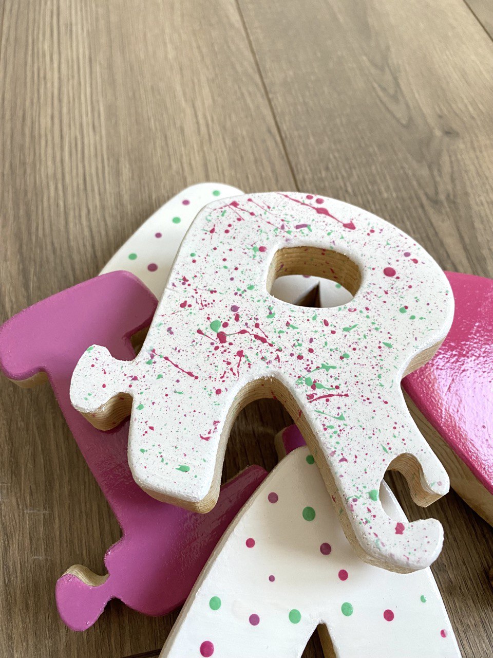 LETTERE INCASTRINE - gioco per bimbi in stile montessori - my heart wood