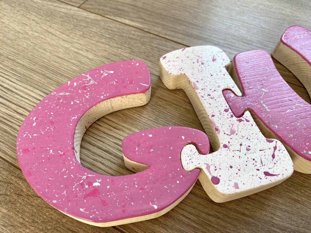 LETTERE INCASTRINE - gioco per bimbi in stile montessori - my heart wood